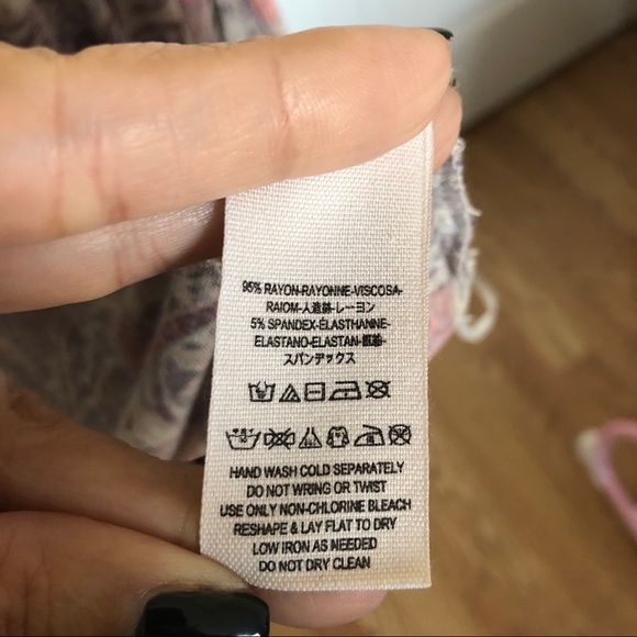 Free People Cold Shoulder Boho Paisley Top - Picture 8 of 8